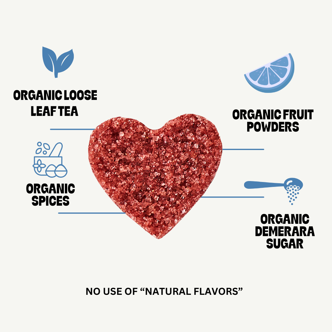Tea Drops in a playful product composition